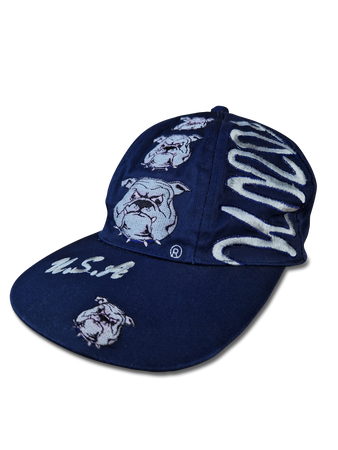 Vintage Jaxo Cap Georgtown Hoyas Stars NCAA Basketball Merch Bestickt Blau