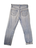 Rare! Vintage Levis Jeans Selvedege 80s Hellblau S-M