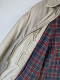 Moderne Tommy Hilfiger Harrington Jacke Basic Kariertes Innenfutter Braun Beige L