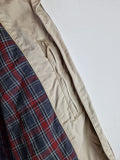 Moderne Tommy Hilfiger Harrington Jacke Basic Kariertes Innenfutter Braun Beige L