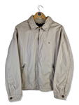 Moderne Tommy Hilfiger Harrington Jacke Basic Kariertes Innenfutter Braun Beige L