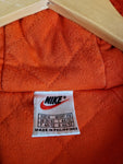Vintage Nike Parka Basketball Spellout Kapuze Blau Orange M-L