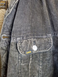 Vintage Lee Cordjacke Teddyfell Dunkelbraun M