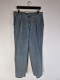 Vintage Chino Ausgewaschen Bestickt Crestlogo Grau M-L