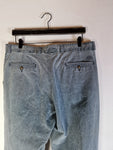 Vintage Chino Ausgewaschen Bestickt Crestlogo Grau M-L