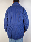 Vintage Hugo Boss Daunenparka 70s Sander Hamburg Blau L-XL