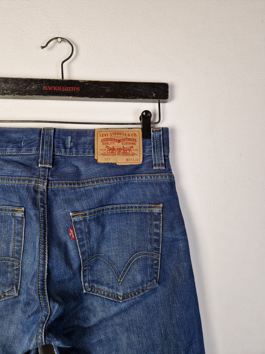 Moderne Levis Jeans 512 Bootcut Dunkelblau W30L32