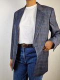 Vintage Windsor Blazer 80s Schurwolle Made in West Germany Blau M-L
