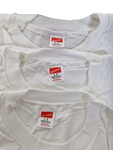 Rare! Vintage Hanes Shirts 3er Packet 1987 Deadstock Single Stitched Weiß (42/44) L