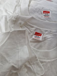 Rare! Vintage Hanes Shirts 3er Packet 1987 Deadstock Single Stitched Weiß (42/44) L