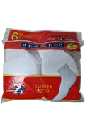 Vintage Jerzees Quarter Socks 6erPack Deadstock Made In USA Weiß