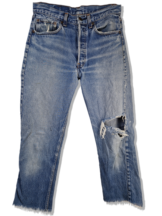 Vintage Levis Jeans Distressed Blau W32