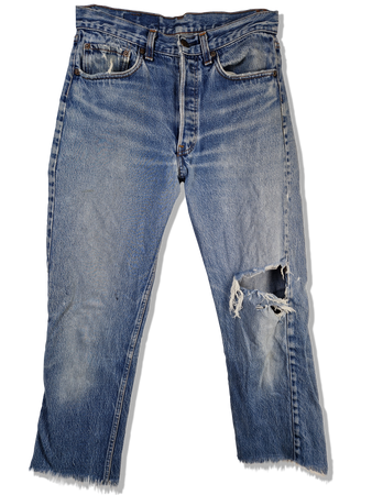 Vintage Levis Jeans Distressed Blau W32