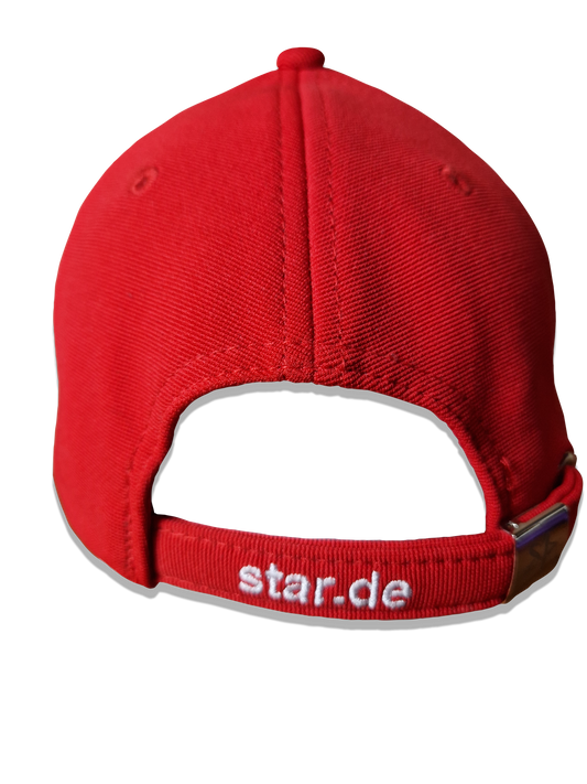 Moderne Star Cap Bestickt Rot