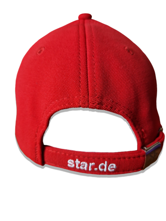 Moderne Star Cap Bestickt Rot