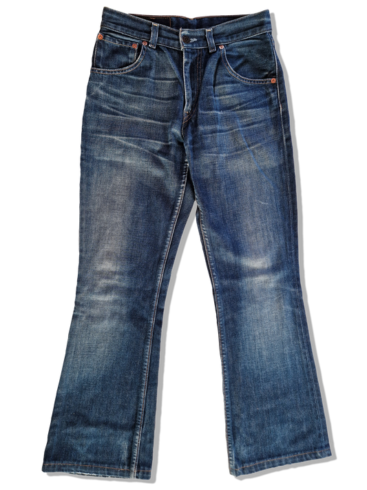 Vintage Levis Jeans 525 04 Flared Dunkelblau W27 L34