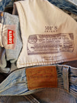 Moderne Levis Jeans Lot 501 Skinny Water<Less Hellblau W34 L34