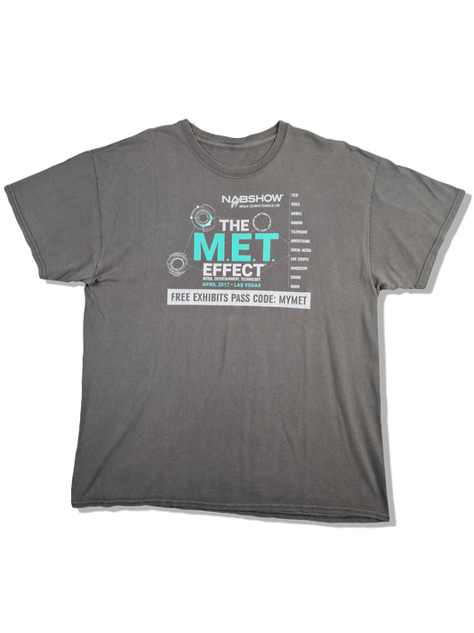 Modernes NABShow Shirt The M.E.T. Effect 2017 Promo Shirt Braun M-L