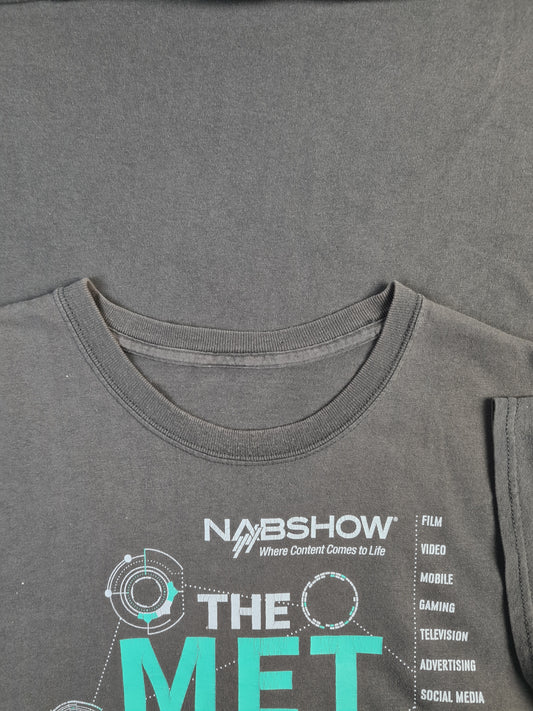 Modernes NABShow Shirt The M.E.T. Effect 2017 Promo Shirt Braun M-L