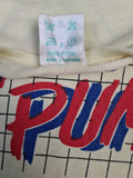 Vintage Puma Shirt 80s Made In Portugal Single Stitched Weiß S