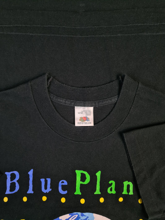 Vintage Fruit Of The Loom Shirt 1990 Robert Kitchen Blue Planet Made In Canada Schwarz M