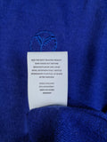 Moderner Carlo Colucci Pullover Merino Anteil V-Ausschnitt Made In Italy Blau M