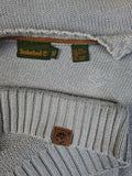 Moderner Timberland Strickpullover Heavy Knit Basic Hellgrau XL