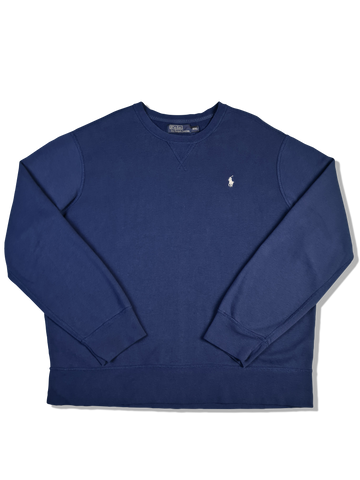 Moderner Ralph Lauren Sweater Basic Blau XXL