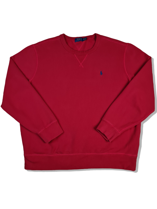 Moderner Ralph Lauren Sweater Basic Rot XL