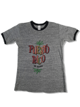 Vintage Sherry Ringer-Shirt 80s Tourist Puerto Rico Grau L-XL