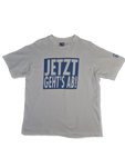 Vintage Hanes Shirt "Jetzt geht's ab!" Made In USA Single Stitched Promo Weiß L