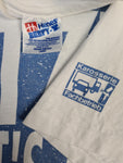 Vintage Hanes Shirt "Jetzt geht's ab!" Made In USA Single Stitched Promo Weiß L