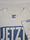 Vintage Hanes Shirt "Jetzt geht's ab!" Made In USA Single Stitched Promo Weiß L