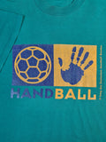 Vintage Jerzees Shirt Deutscher Handballbund Made In Scotland Türkis XXL