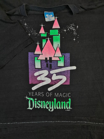 Rare! Vintage Disneyland Shirt 1990 "35 Years Of Magic" Made In USA Single Stitched L