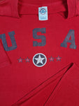 Vintage Delta Shirt USA Basic Bedruckt Rot XL