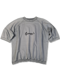 Vintage Georgy's Shirt 80s Heavy Fabric Bestickt Grau One Size