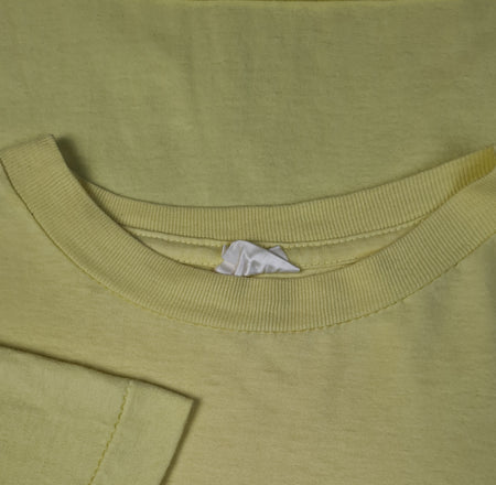 Vintage Basic Shirt Blank Single Stitched Zitronengelb M-L