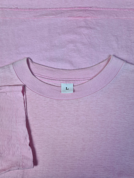 Vintage Basic Shirt Blank Single Stitched Rosa L