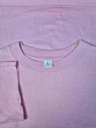 Vintage Basic Shirt Blank Single Stitched Rosa L