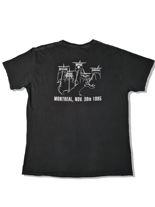 Modernes Gildan Shirt World War III Festival Montreal, Nov. 30 1985 Bedruckt Schwarz L