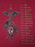 Vintage Tee Jays Shirt Blind Guardian Tour Germany Single Stitched Made In USA Rot L