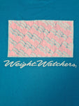 Vintage TeeJays Shirt 1990 Weight Watchers Made In USA Single Stitched Blau L