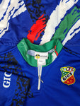 Vintage Gios Radtrikot Italien Flagge Made In Italy Blau L-XL