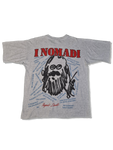 Vintage I Nomadi Shirt 80s Augosto Daolio Single Stitched Grau M-L