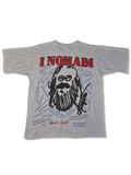 Vintage I Nomadi Shirt 80s Augosto Daolio Single Stitched Grau M-L