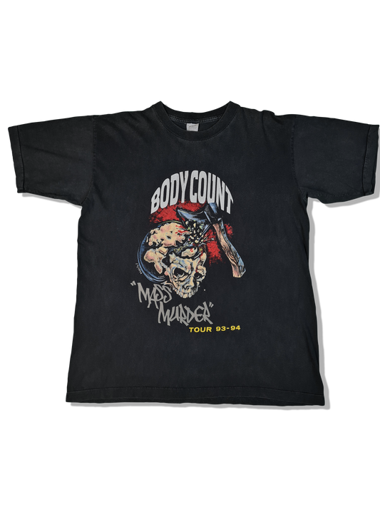 Rare! Vintage Body Count Shirt "Mass Murder" Tour 93-94 Single Stitched L