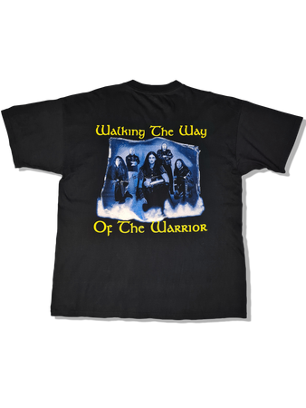 Vintage Bandshirt Hammerfall "Walking the way of the warrior" 2000 Schwarz XL