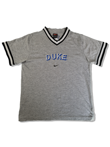 Vintage Nike Shirt Duke Basketball Bestickt Grau XS-S