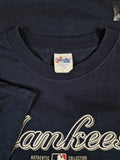 Vintage Majestic Shirt NY Yankees Baseball Made In USA Dunkelblau L